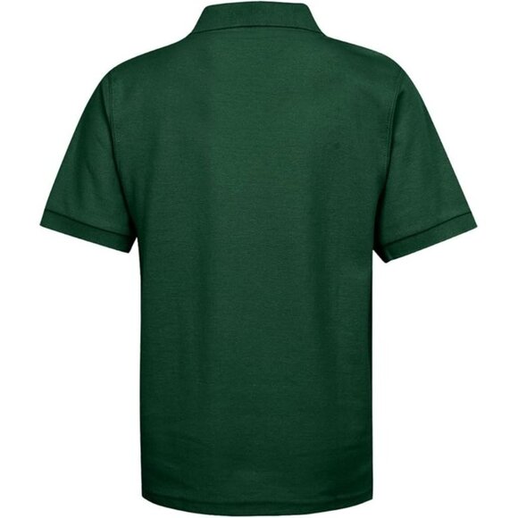 Premium Wear 3-Button Polo  18-20 Hunter Green   Poly/Cotton - Picture 2 of 3